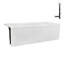 Baignoire en alcôve en acrylique blanc brillant avec drain extérieur 66 po x 32 po Streamline-101700149