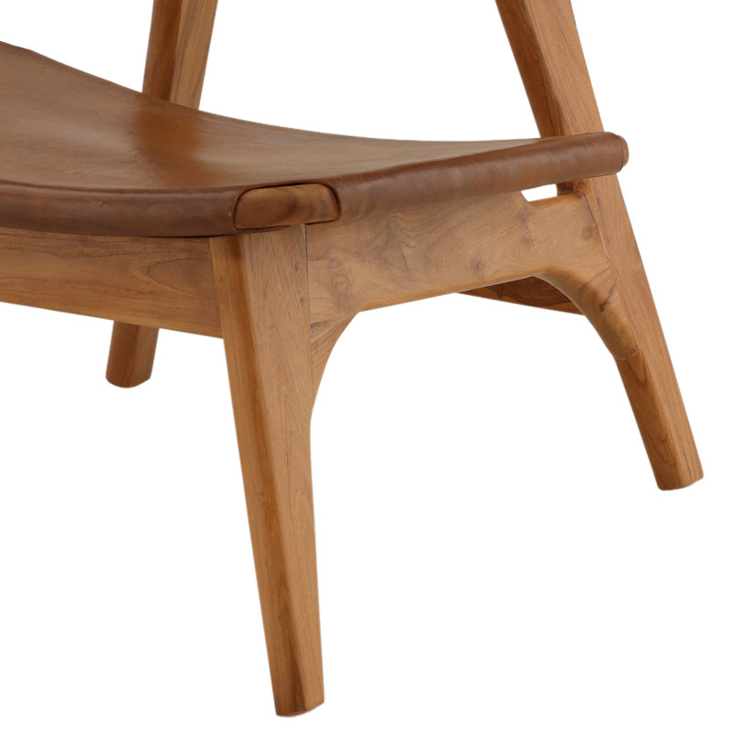 Quintero Teak Wood Occasional Chair, Brown