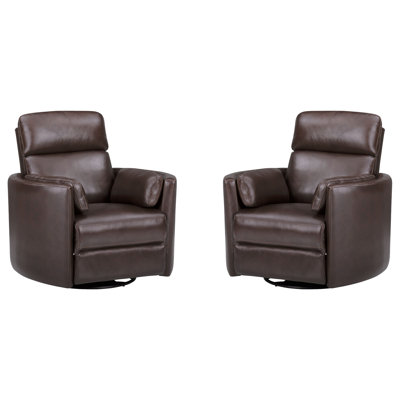 Bre Manual Swivel Glider Recliner Two Pack