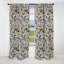 Motif tropical de galets - motif floral - rideau occultant - 1 panneau-107548782