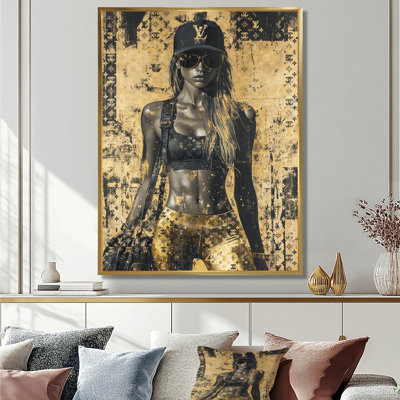 Gold Gym Model Peak Performance I - Fashion Gym Girl Wall Decor