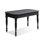 Retro Black Rectangular Solid Wood Dining Table