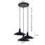 Gary 3 - Light Black Cluster Pendant-169329467