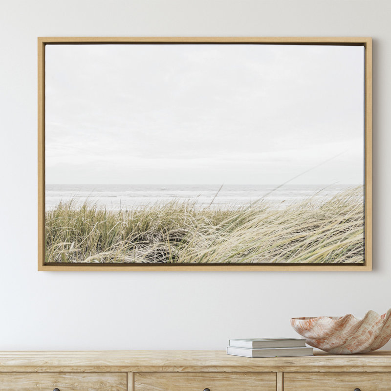 «East Beach» par Amy Peterson, reproduction d'art sur toile encadrée, H 28 po x l 38 po, Naturel