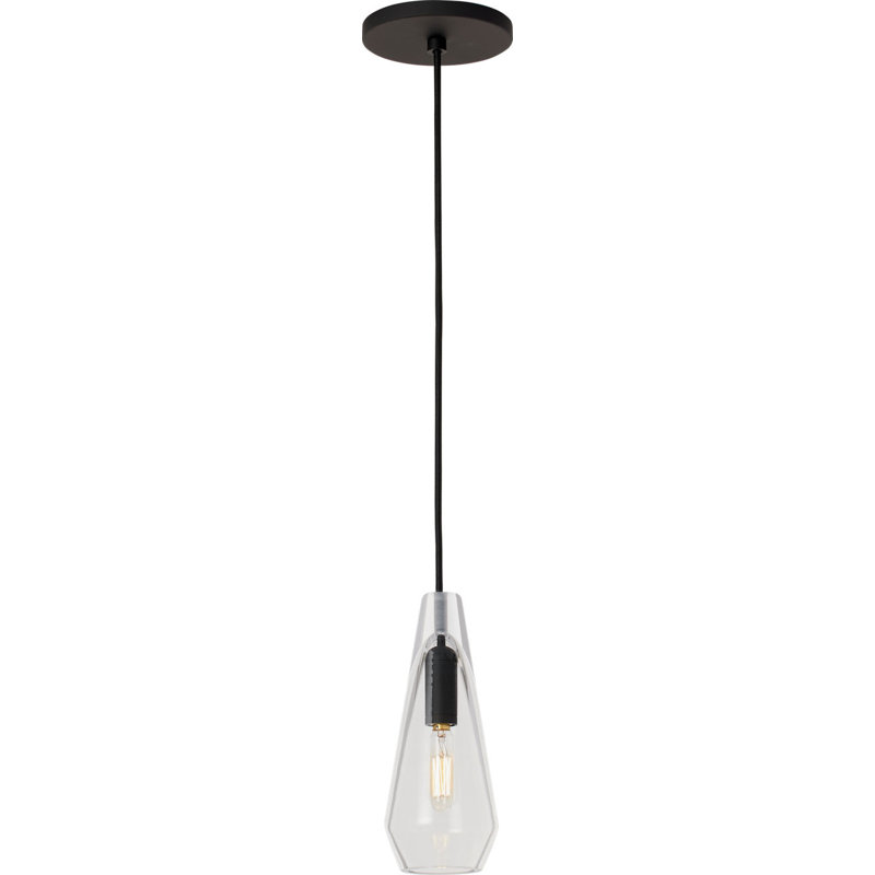 Lustra Small Accent Pendant, LED Lamp, Nightshade Black
