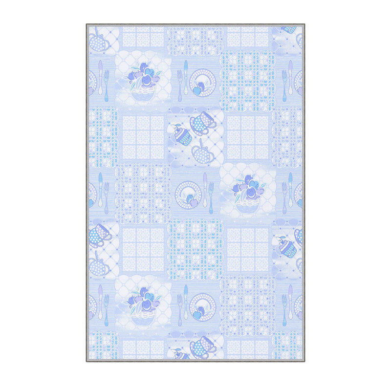 Antibacterial Woven Carpet (3D Digital Print) 4. x 5.9 Feet, 1% Polyester, Pile Height: .3 Inches | PVC Felt Dot Non-Slip Underside, Machine Washable, Perfect for Living Room & Bedroom Decor