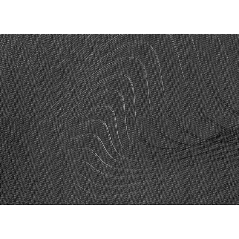 Tapis 100% à motifs lavables à la machine 2989 WSHPAT1821GRY, Rectangle 7 pi x 10 pi
