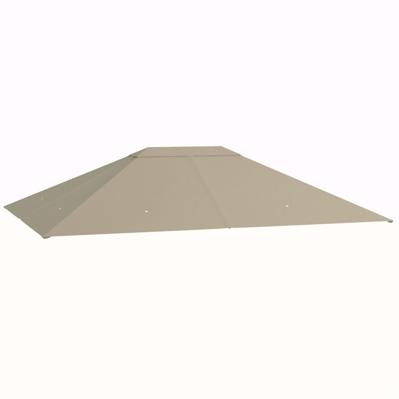 Outsunny 10' X 13' Gazebo Canopy Replacement, Outdoor Gazebo Cover Top Roof Replacement With Vents And Drain Holes, (TOP COVER ONLY)