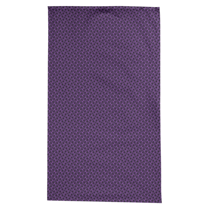 Nappe à motif géométrique 100% coton leffel, Violet / noir