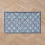 Austell Machine Woven Synthetic Geometric Area Rug in Blue/White-270741904