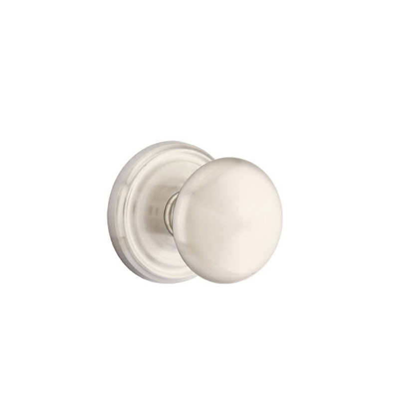 Saratoga Handle With Knob And Deadbolt, Satin Nickel
