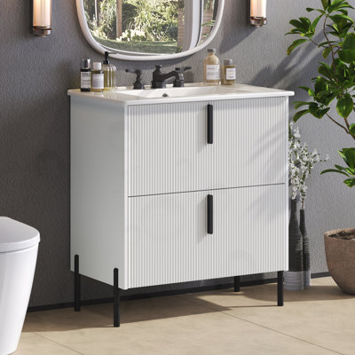 Bathroom Vanity With Full-Extension Drawers
