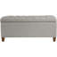 Solid Wood Outdoor Ottoman with Sunbrella® Cushion
