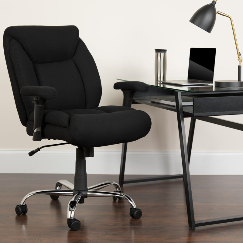 Chaise de bureau ergonomique et pivotante avec assise capitonnée profonde Hercules Series