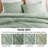 510 Design Gigi Sage Green Clipped Jacquard Tufted 3-Piece Full/Queen Comforter Set-111192730-111192726