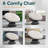 Ariyelle Swivel Papasan Accent Chair with Extra Thick Cushion for Ultimate Comfort-88730976-88730977-132490086