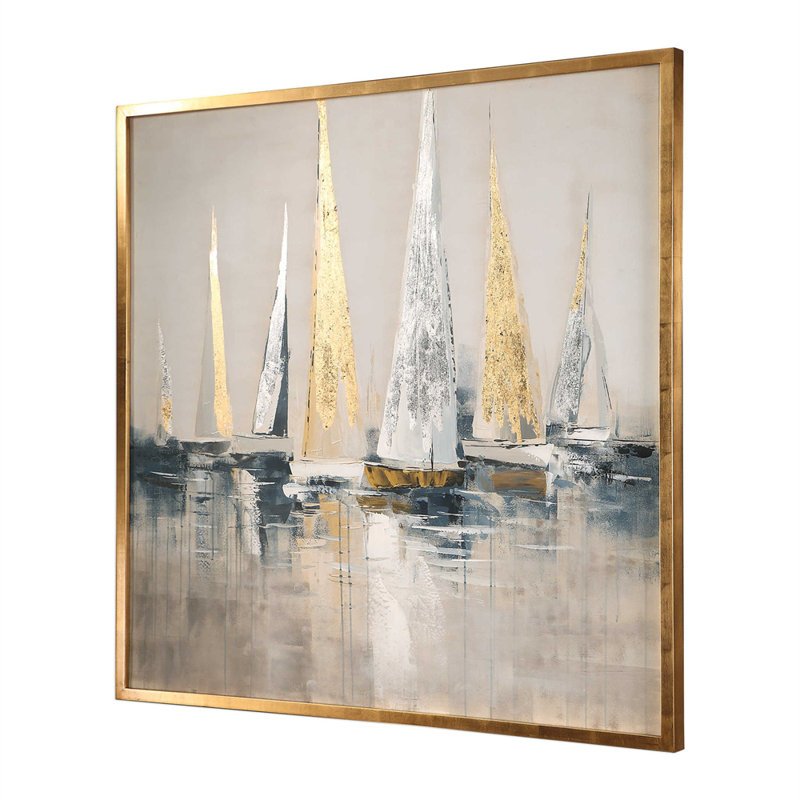 Sunrise Sails - Picture Frame Painting Print on Canvas