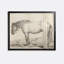 Standing Horse In The Stable To The Left Print by Jean Bernard