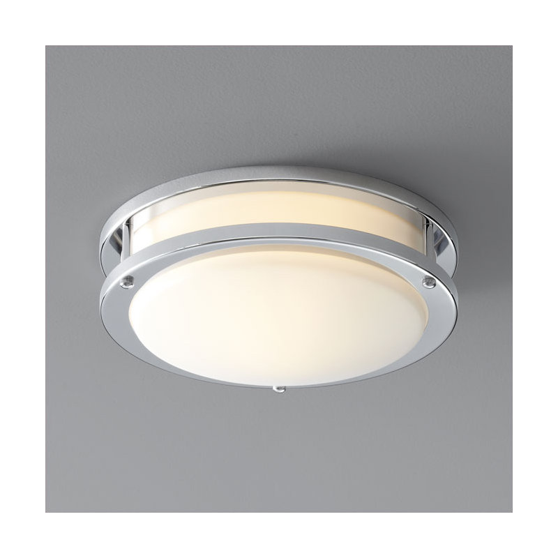 Winsted Acrylic LED Flush Mount, Polished Chrome