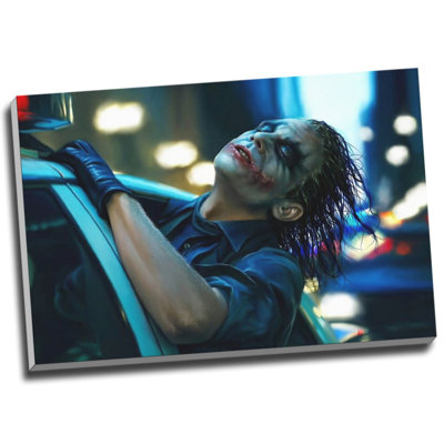 Batman The Joker Heath Ledger - Wrapped Canvas Art Prints