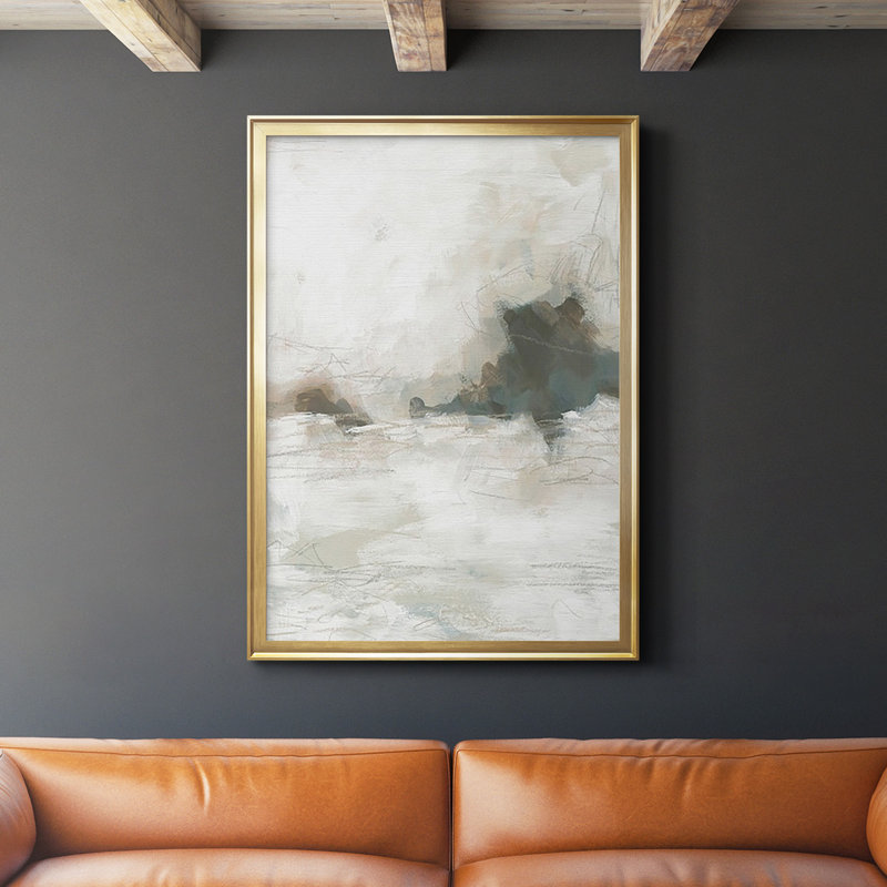 " Horizon Break II ", Gold Framed Paper, 42.5" H x 30.5" W, No Mat