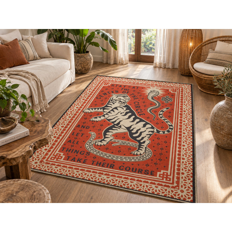 Tapis intérieur / extérieur lavable Yae, Rectangle 5 pi x 7 pi