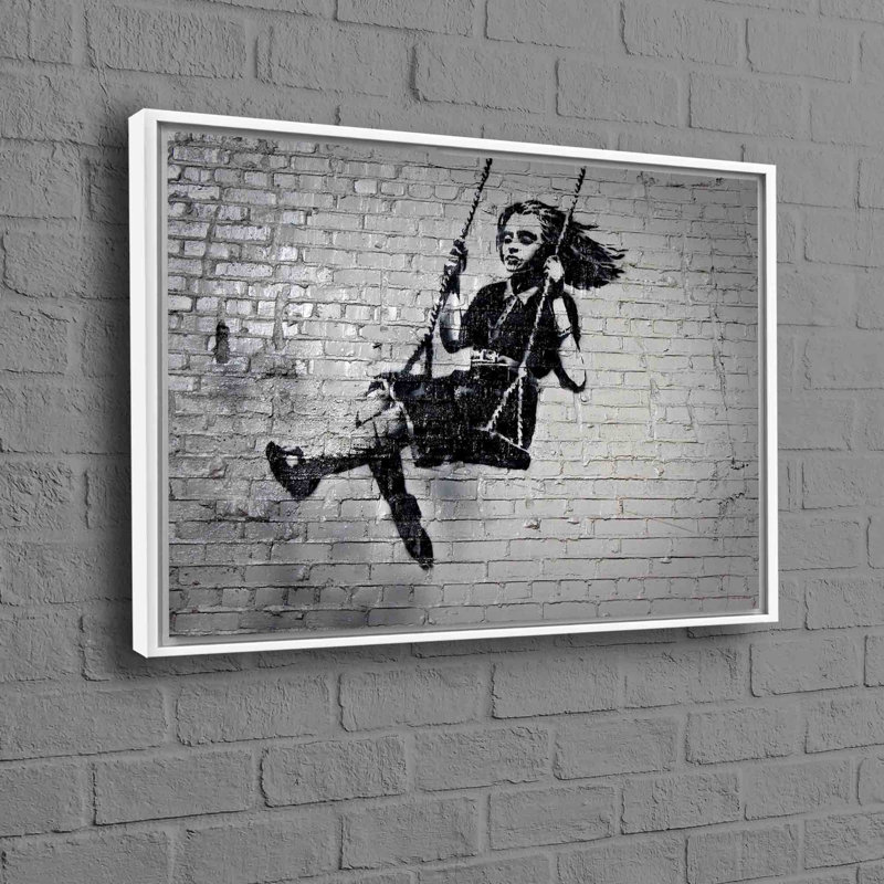 1 Piece Wall Art on Canvas, 80 cm H x 110 cm W, Framed Print without Mat, White