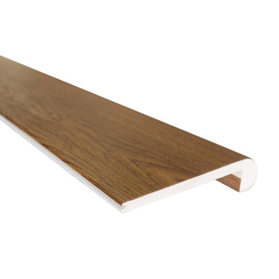 Waterproof WPC Vinyl Elite Collection 0.94" Thick x 4.50" Wide x 95" Length Flush Stair Nose