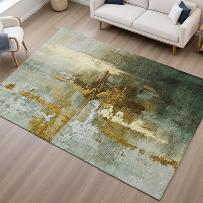 Premium Machine Washable Mayfield AMF2157 abstract Rug