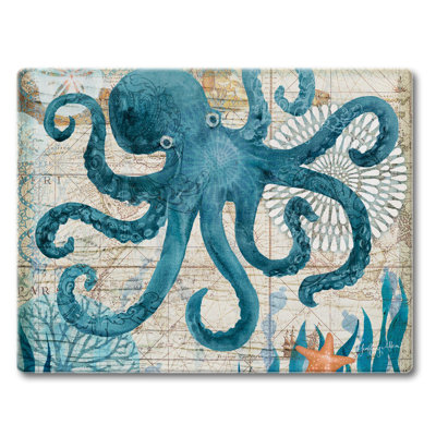 CounterArt Glass Monterey Bay Saver Cutting Board