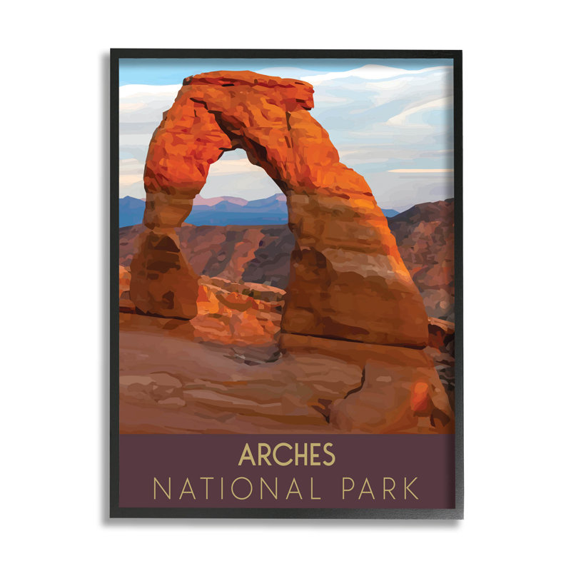 «Arches National Park Desert Canyon», art de la giclée encadrée par The Morning Evening Post, H 14 po x l 11 po x P 1,5 po