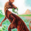 Lambeosaurus - Graphic Art on Canvas