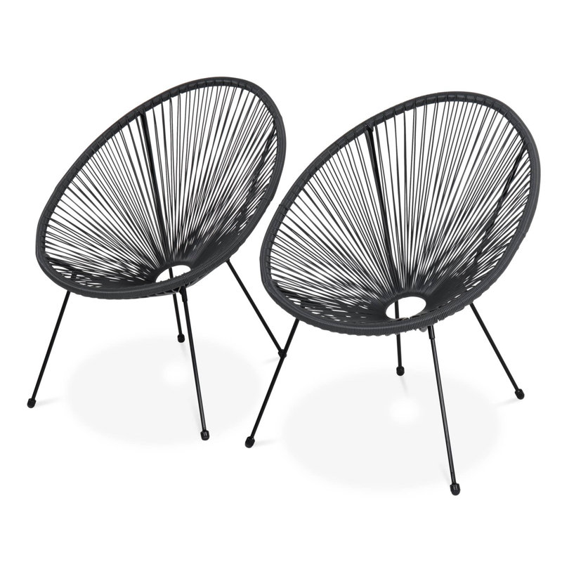 Ember Folding Deck Chair, Grey