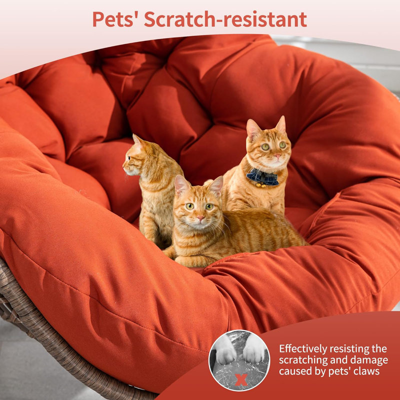 Chaise berçante Sazmin, Orange