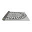 Tapis blanc/noir tissé à la machine-21590125