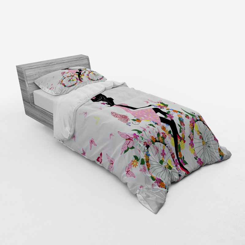 Ensemble de housse de couette bicycle, Housse de couette simple + 6 pièces supplémentai