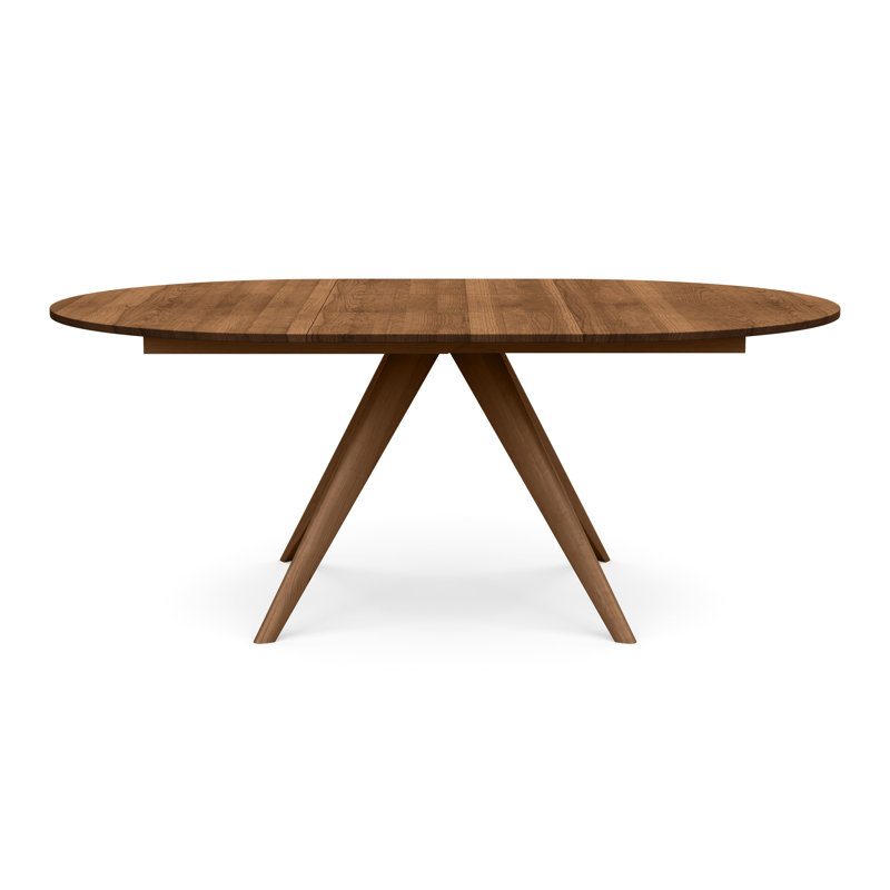 Catalina Round Extension Table, Saddle Cherry, 60" L x 60" W