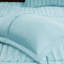 Édredon en fausse fourrure bleu sarcelle - Grand, 2 taies décoratives bleu sarcelle et coussin moelleux-120258802