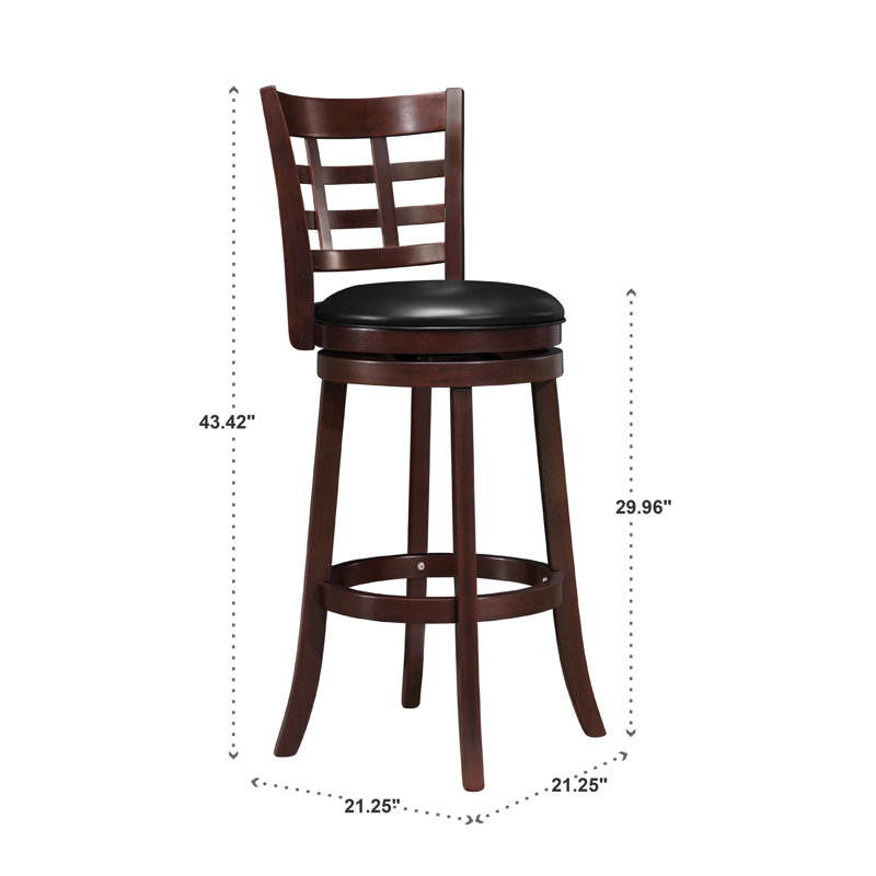 Tabouret pivotant Aria, Tabouret de bar (siège d'une hauteur de 29 po)