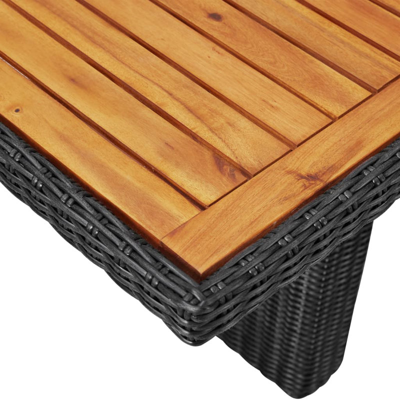 Altadena Dining Table, Black/Brown