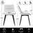 Emsley Faux Leather Upholstered Dining Chair Armless Side Chair with Metal Legs-1553213815