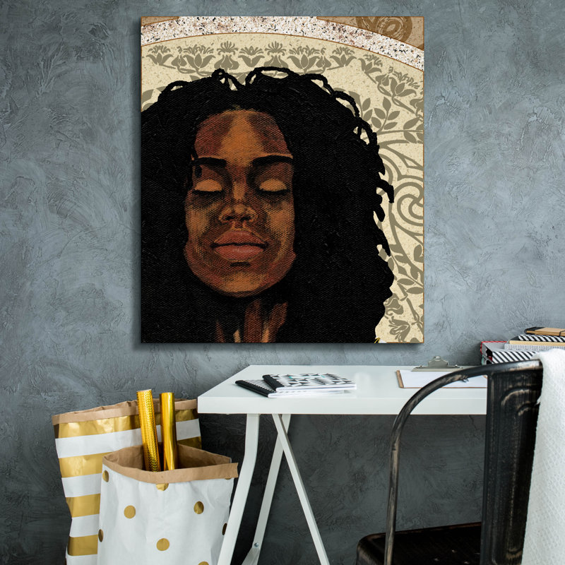 «Epic Graffiti» «Expressions 1» par Alonzo Saunders, art mural sur toile, 26 po x 30 po