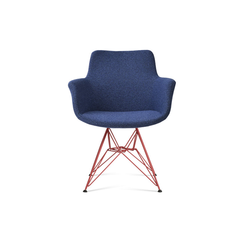 Fauteuil tour Bottega, Orange, Noir