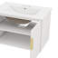 Meuble-lavabo de style rétro 30 po avec lavabo en céramique, configuration de robinet à 3 trous, armoire de rangement avec 2 portes à fermeture silencieuse-1539927390