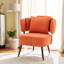 Fauteuil d'appoint moderne en tonneau avec support à ressorts ensachés pour petits espaces-527412717