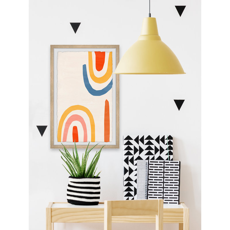 Curved Edge - Single Picture Frame Painting, 61cm H x 41cm W x 3.81cm D