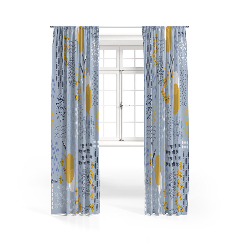 Panneau de rideau semi-transparent, L 20 po x L 52 po