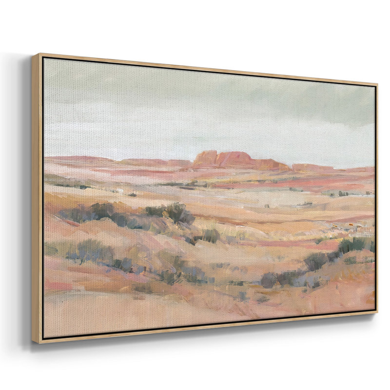 Southwest Landscape II, peinture sur toile encadrée, Cadre en bois naturel, H 27 po x l 41 po x P 2 po