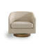 Upholstered Swivel Barrel Chair