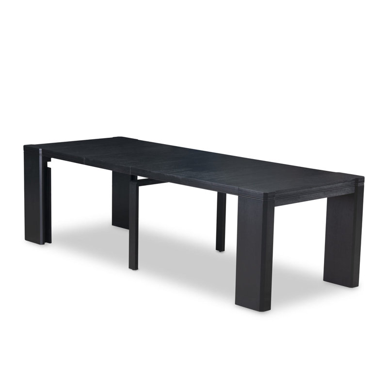 Ensemble de table de salle à manger 13 pièces Modern, Fil noir brossé, Daim, 13 pièces: table, 12 chaises de salle à manger